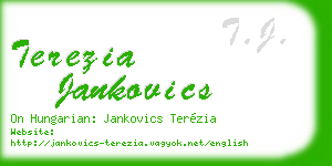 terezia jankovics business card